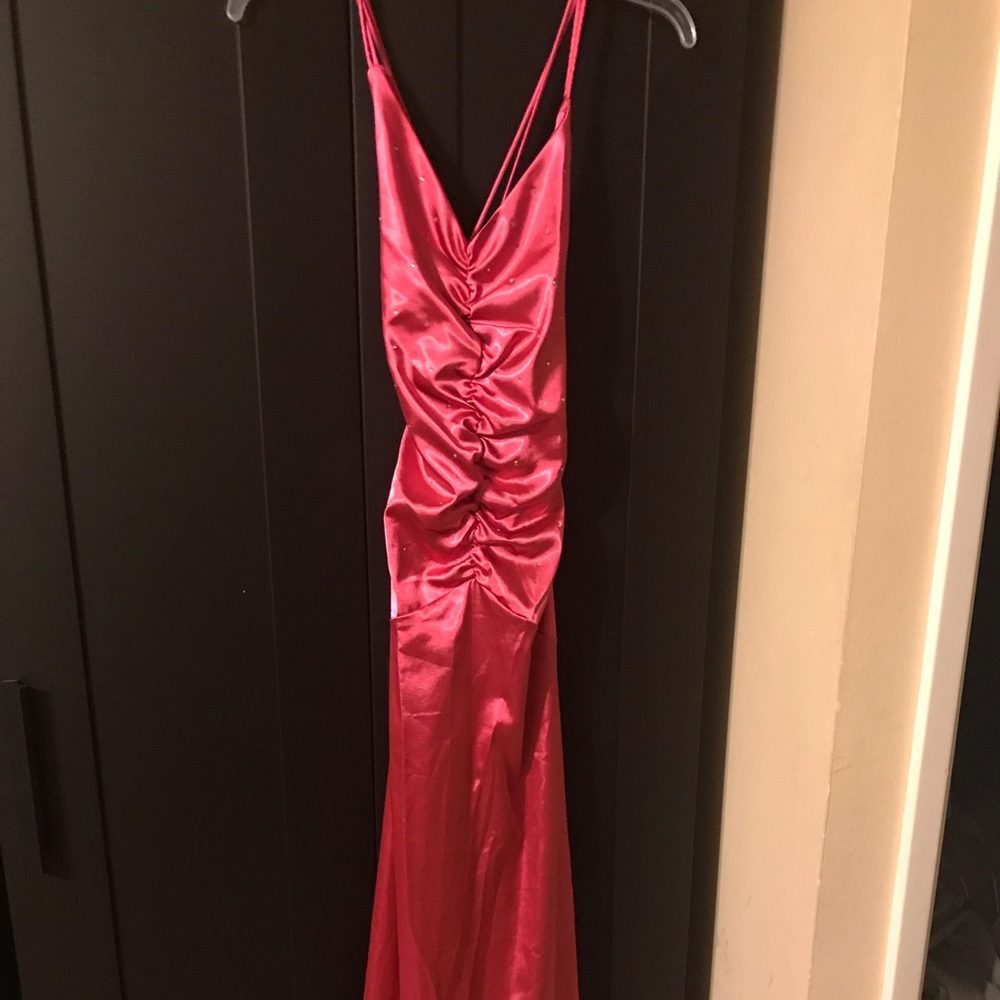 Fuchsia prom dress